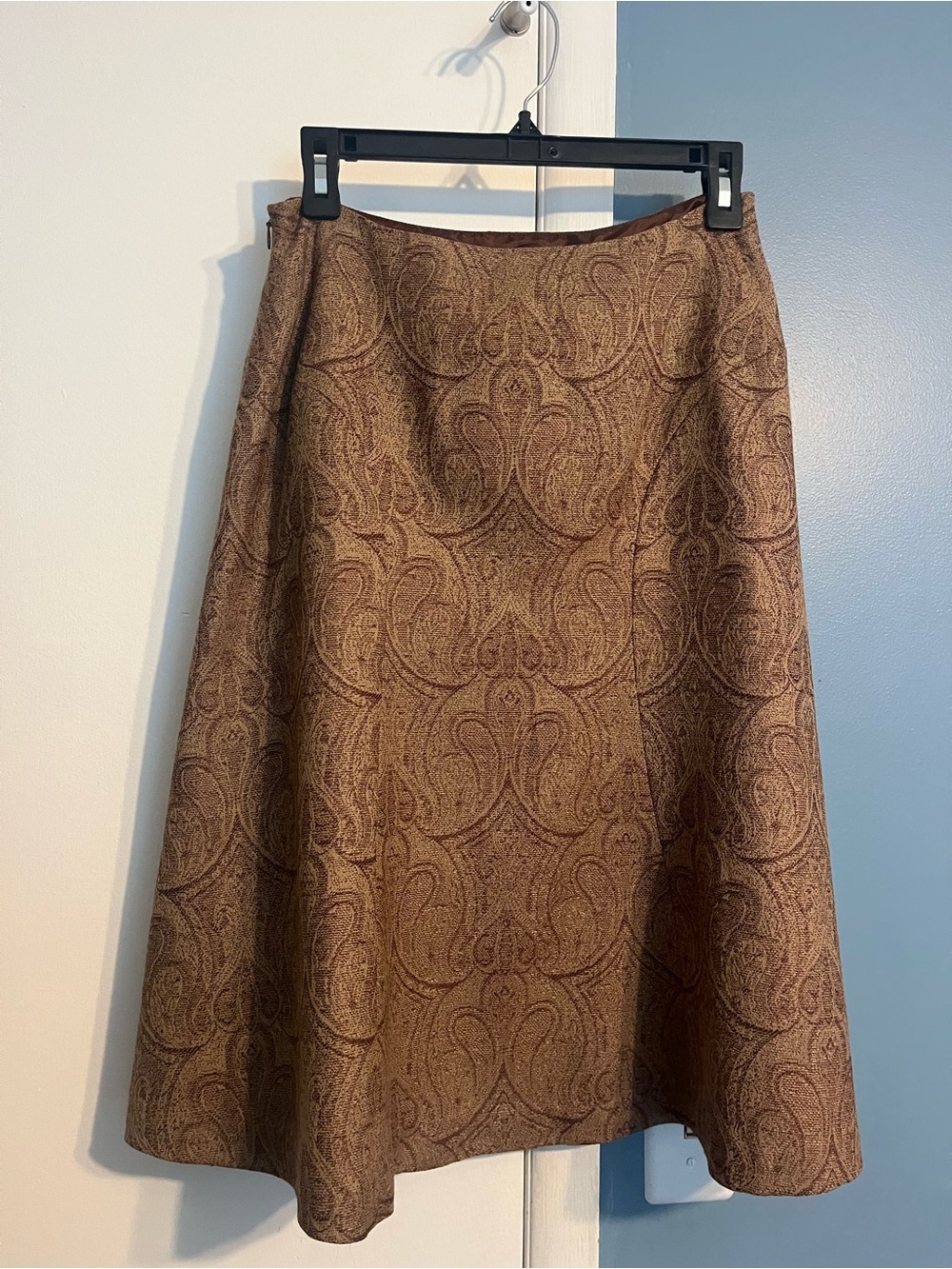Vintage Talbots Paisley A-Line 100% Wool Skirt